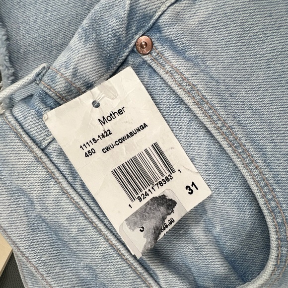 MOTHER The Twister High Rise Ankle Wide Leg Jeans in Cowabunga Sz 31 - Picture 3 of 14